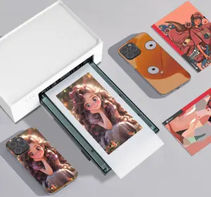 Macchina fotografica mini stampante intelligente WIFI portatile telefono cellulare <span class=keywords><strong>foto</strong></span>, stampante a colori 3D posteriore adesivo di stampa - Product Image 1