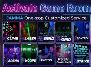 Jeu de Danse Actif JAMMA Simulateur de Sports Pixel Projecteur de Sol Interactif 30*30cm Jeux de Sol à LED Quadrillés - Product Image 6