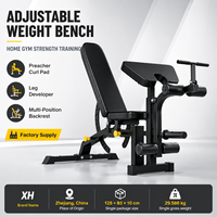 Équipement de fitness multifonctionnel pliable et réglable XH en acier pour la maison et la salle de sport, accessoires d'entraînement pour la musculation en gros