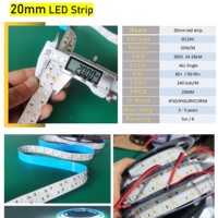 Bande lumineuse flexible à LED Offres Spéciales Dc24v 240LED IP20 SMD2835 15MM Éclairage Luces LED Strisce Led Cuivre 20W Guirlande lumineuse