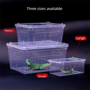 Caja de Cría de Serpientes Transparente y Portátil, Recipiente para Reptiles, Dragones Barbudos, Arañas y Otras Criaturas, Accesorios para Mascotas - Product Image 2