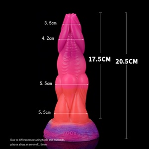 YOCY Dildo Vibrador Realista que Brilla en la Oscuridad con Control Remoto, Plug Anal Grande, Dildo de Fantasía Animal, Juguetes Sexuales para Mujeres - Product Image 2