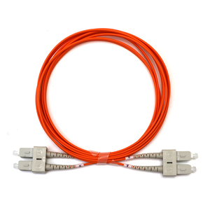 สายไฟเบอร์ออปติกเบอร์ออปติก FTTH 1ม. 62.5 ST UPC Simplex 3.0มม. LSZH สายแพทช์ใยแก้วนำแสงสีส้ม FC UPC สำหรับการสื่อสาร5g - Product Image 5