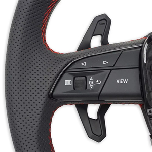 Volante para <span class=keywords><strong>Audi</strong></span> B8/A6/S3/A7/A5/A4/C7/8v/B9/Q5/<span class=keywords><strong>R8</strong></span>/RS3/RS5/S4/TT/C6/Q3/A8 de Fibra de Carbono y Cuero - Product Image 6