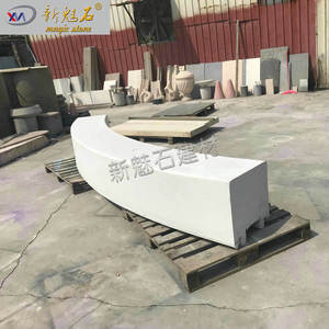 Nuevo Banco Curvo de Piedra Mágica GRC de 3 cm de Grosor, Forma Irregular Moderna para Uso en Paisajes Exteriores - Product Image 3