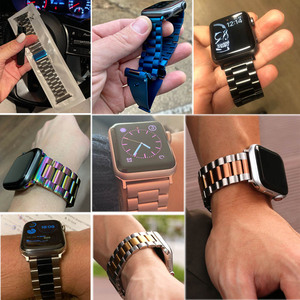 <span class=keywords><strong>Bracelet</strong></span> en acier argenté pour <span class=keywords><strong>Apple</strong></span> <span class=keywords><strong>Watch</strong></span> Series 11 10 9 <span class=keywords><strong>8</strong></span> Ultra 3 2, <span class=keywords><strong>bracelet</strong></span> en métal pour montre connectée, bracelets pour hommes - Product Image 5