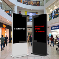 Écran tactile intérieur personnalisé 4K double face LCD 32 pouces kiosque numérique panneau publicitaire boîtier de signalisation