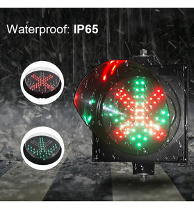 Feux de signalisation de sécurité routière à LED 12V 7,5W avec croix rouge et flèche verte, boîtier PC 200mm, fabriqués en usine - Product Image 5