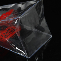 Sac à main transparent en PVC pour le vin rouge, imperméable, sac cadeau pour le shopping, sac de rangement pour le thé au lait et les boissons