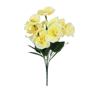 Orquídeas <span class=keywords><strong>Phalaenopsis</strong></span> Artificiales Hechas a Mano con 5 Cabezas, Diseño <span class=keywords><strong>de</strong></span> Mariposa, Centro <span class=keywords><strong>de</strong></span> Mesa Moderno para Bodas, Decoración para Sala <span class=keywords><strong>de</strong></span> Estar, Vestíbulo <span class=keywords><strong>de</strong></span> Hotel - Product Image 5