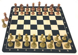 King Tall 4,25 pulgadas the Candidates King's <span class=keywords><strong>Knight</strong></span> Series con piezas de ajedrez de plástico cuádruple ponderadas de color palisandro y boj - Product Image 5