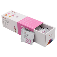Boîte en papier personnalisée avec logo pour le rangement des sachets de vitamines avec impression de logo