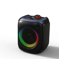 Enceinte de fête portable DJ de luxe avec lumière LED 8 pouces, caisson de basses TWS, haut-parleur Bluetooth grand format