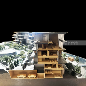Mô hình quy mô xây dựng kiến trúc tùy chỉnh cho căn hộ biệt thự phát triển bất động sản-Thiết kế mô hình 3D thu nhỏ chính xác cao - Product Image 6