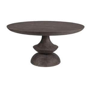 Table à manger industrielle avec base solide et plateau en bois, meubles de salle à manger pour la maison, la cuisine, l'appartement, le restaurant - Product Image 2