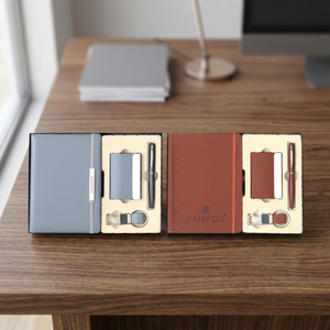 Professional PU Leather <b>Christmas</b> New Year Promotional Gift Set Digital Printing Engraved Personalized Pen Keychain Card Holder - Product Image 3