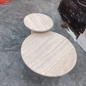 Guanmay tùy chỉnh phòng bảng nghệ thuật và hàng thủ công bên bảng nhỏ Bắc Âu vòng trung tâm travertine Bàn cà phê - Product Image 6