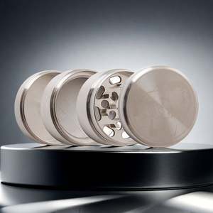 Broyeur à herbes en acier inoxydable de haute qualité, 50 mm, 4 couches, logo personnalisé, broyeur à tabac sec pour herbes - Product Image 4