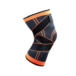 Genouillères de compression antidérapantes pour le sport, le football et le cyclisme, avec sangles de maintien pour le mollet et le genou, vente en gros - Product Image 5