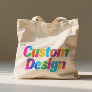 Factory OEM Custom Design Printed Cotton <b>Canvas</b> Jute Tote Package Bag <b>Shopper</b> Bag HandBags - Product Image 4