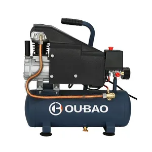 OUBAO Compresor De Aire Portable 9L 1.5hp Industrial High Speed Piston Direct Driven Air Compressor Machine