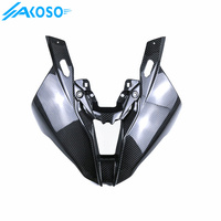 AKOSO 100% Fibre de Carbone Sèche 3K Carénage Avant de Phare de Moto pour BMW S1000RR M1000R HP4 2019-2024