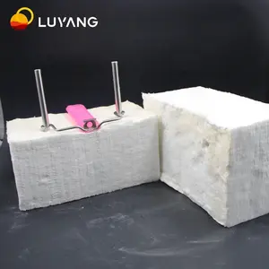 Monolithic LUYANG LUYBLOC Density 240kg/m3 1260c Monolithic Ceramic Fiber Bulk Slab