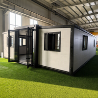 Maison conteneur modulaire démontable en acier, portable et extensible, pour camping et complexe hôtelier
