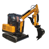 0.8Ton 1Ton 1.5Ton 2Ton YM30 PRO 2.5 Ton Mini Excavator 0.1m Bucket Compact Crawler Digger Motor Engine Pump PLC Bearing Low