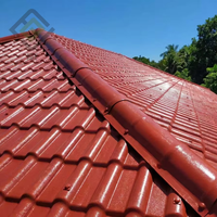 Tejas de Techo de Plástico de Alta Calidad, Duramit PVC, Tejas de Terracota Plásticas, Impermeables, Resistentes al Fuego y a los Impactos