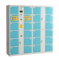 Casier de stockage de bagages intelligent et automatique pour l'extérieur, avec code QR, pour aéroports, gymnases, plages, livraison et supermarchés, avec fonction de location.