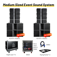 Vente Chaude Ensemble Complet Système de Son DJ Haut-parleurs et Amplificateur Professionnel Système Audio