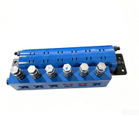 Diviseur de débit à engrenages en fonte haute précision, haute pression, 2/4/6 circuits, max. 12 groupes, répartiteur synchrone, approvisionnement direct usine