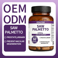 Complément de Palmier Nain Haute Puissance 1200mg - Énergie pour Adultes Marque Privée OEM/ODM Santé de la Prostate et des Yeux 60 Capsules 2