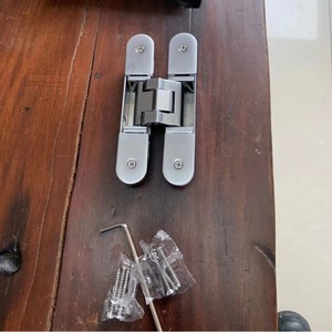 Engsel Pintu Tersembunyi 3D Tipe Baru yang Dapat Disesuaikan, Terbuat dari Paduan Seng yang Tahan Lama dengan Pembukaan 180 Derajat - Product Image 5