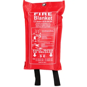 Fire Blanket Size Custom Multiple Sizes Reusable Fire Fighting Equipment Fiberglass Cloth Fire Blanket Roll