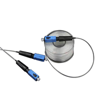 Câble à fibre optique invisible 1000M G657A2 LC UPC avec gaine transparente en PVC/Nylon, bobine de câblage pour FTTH/FTTX, longueur pour câblage intérieur