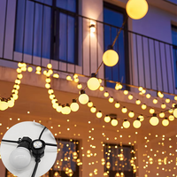 Guirlande de Noël extérieure intelligente IP68 G50, boules RGB 24V, tension sécurisée, garantie 2 ans, durée de vie extra longue