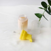Botol Busa Plastik Bulat Pipih 30ml dengan Tutup Penuh untuk Pembersih Wajah & Kosmetik Perawatan Pribadi