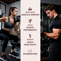 Gummies protéinés sans sucre à marque privée, supplément de whey riche en protéines pour la musculation et la récupération post-entraînement