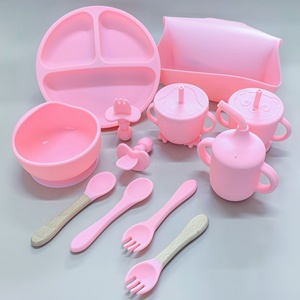 Set de Vajilla de Silicona Personalizado para Bebés, Platos y Utensilios para la Alimentación, Regalo para Niños Pequeños - Product Image 2