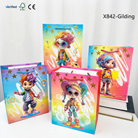 Sacs en papier classiques pour enfants, avec poignées, pour la promotion de cadeaux promotionnels, emballage de mini-cadeaux, 40 cm, Bolsas