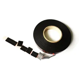 Self Adhesive Magnets Pre Cut Flexible Magnet Strip With 3M Self Adhesive Magnetic Tape Strip Roll