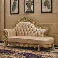 Mobília de luxo estilo europeu, sala de estar, couro branco