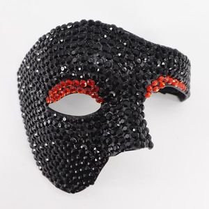 Deluxe PVC pour Ghost Face Bling Eye Crystal Costume Mask Diamond Incrusted Hot New Sparkly Rhinestone for Carnival Masquerade Ball - Product Image 3