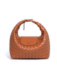 Nuova <span class=keywords><strong>Borsa</strong></span> a <span class=keywords><strong>Tracolla</strong></span> a Mezzaluna Intrecciata a Mano alla Moda, Design Semplice e Versatile, Impermeabile in PU, Portatile - Product Image 6