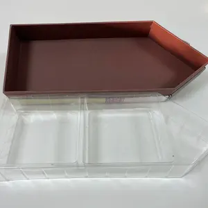 กล่องของขวัญทรัฟเฟิลช็อกโกแลตสีน้ำตาลช็อกโกแลตกล่องของขวัญเปล่าพิมพ์โลโก้ฟอยล์สีทองสั่งได้สำหรับวันวาเลนไทน์มีความสุข - Product Image 1