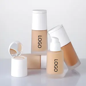 การออกแบบใหม่ 14 สีเต็มฝาครอบ Liquid Vegan Foundation และ Matte Concealer 2 ใน 1 ครีมฉลากส่วนตัว Bronzer