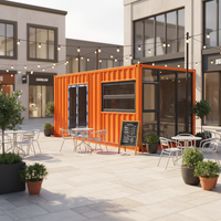Mobil-home de 20 pieds avec structure en acier galvanisé antirouille |   Appartement et Cabane Modulaires Préfabriqués Modernes