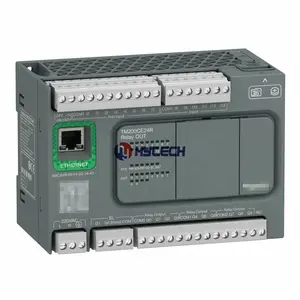 Asli terintegrasi Modicon M200 PLC Logic Controller relay output 24 IO TM200CE24R untuk Schneider